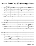 Sonata From Die Bankelsangerlieder Brass Ensemble scores gallery preview page 3