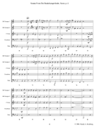 Sonata From Die Bankelsangerlieder Brass Ensemble scores gallery preview page 6