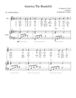 America The Beautiful (Easy Alto & Piano Key of C w/Chord Symbols)