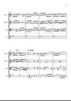 Meistersingers Overture String Quartet scores gallery preview page 3