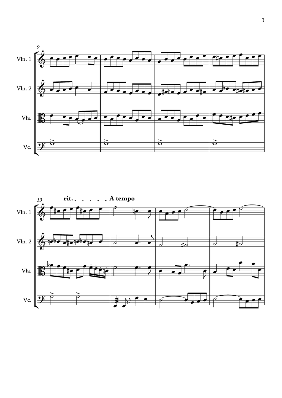Meistersingers Overture by Richard Wagner String Quartet - Digital Sheet Music page 3