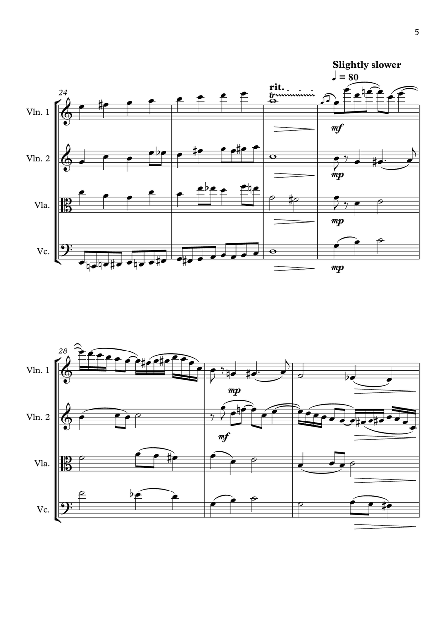 Meistersingers Overture by Richard Wagner String Quartet - Digital Sheet Music page 5