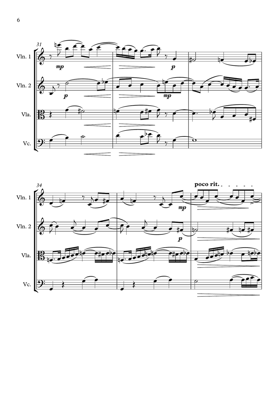 Meistersingers Overture by Richard Wagner String Quartet - Digital Sheet Music page 6