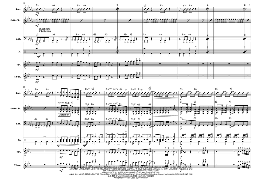 Shut Up And Dance by Walk the Moon Large Ensemble - Digital Sheet Music page 2