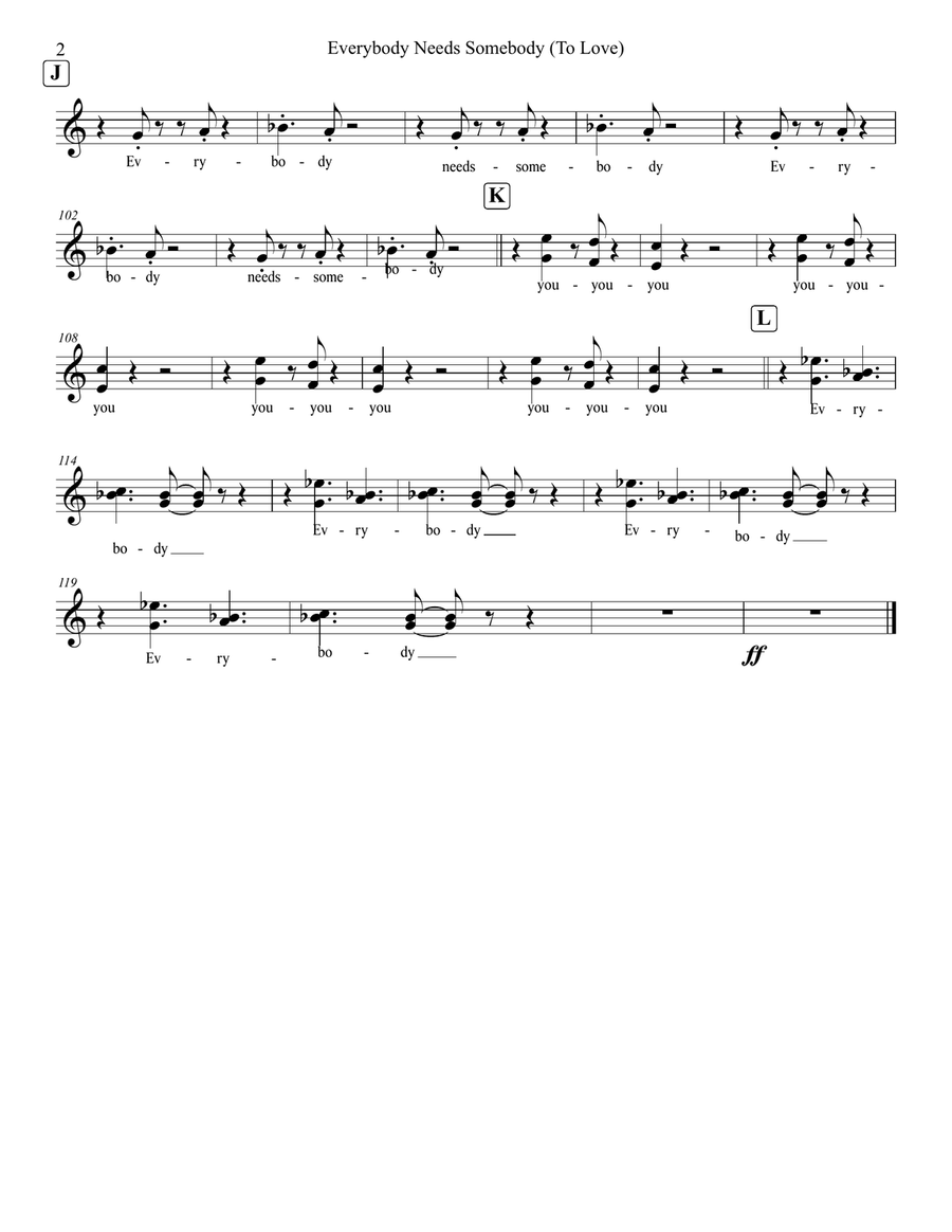 Everybody Needs Somebody To Love by The Blues Brothers Cover Band - Digital Sheet Music page 5