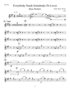 Everybody Needs Somebody To Love Cover Band scores gallery preview page 6