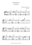 Amazing Grace for Pedal Harp (Easy Arrangement 1)