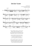 Old Dan Tucker - Cello in D Easy with Chords and Lyrics
