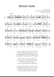 Old Dan Tucker - Cello in C Easy with Chords and Lyrics