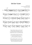 Old Dan Tucker - Cello in F Easy with Chords and Lyrics