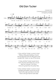 Old Dan Tucker - Cello in G Easy with Chords and Lyrics