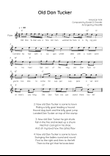 Old Dan Tucker - Flute in C Easy with Chords and Lyrics