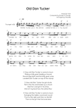 Old Dan Tucker - Trumpet in Bb Easy with Chords and Lyrics