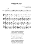 Old Dan Tucker - Violin in D Easy with Chords and Lyrics