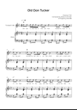Old Dan Tucker - Trumpet with Piano in Ab Easy with Chords and Lyrics