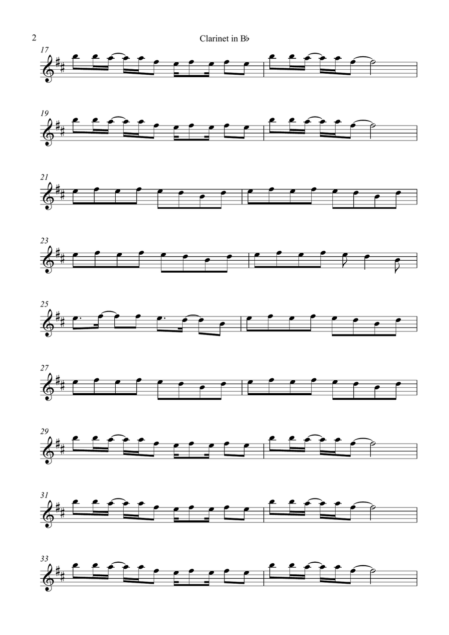 Life Goes On B-Flat Clarinet - Digital Sheet Music page 2