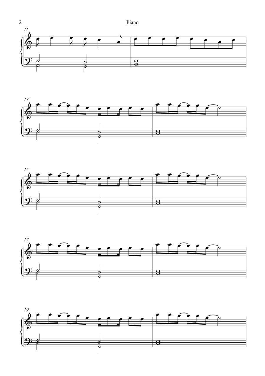 Life Goes On Piano Solo - Digital Sheet Music page 2