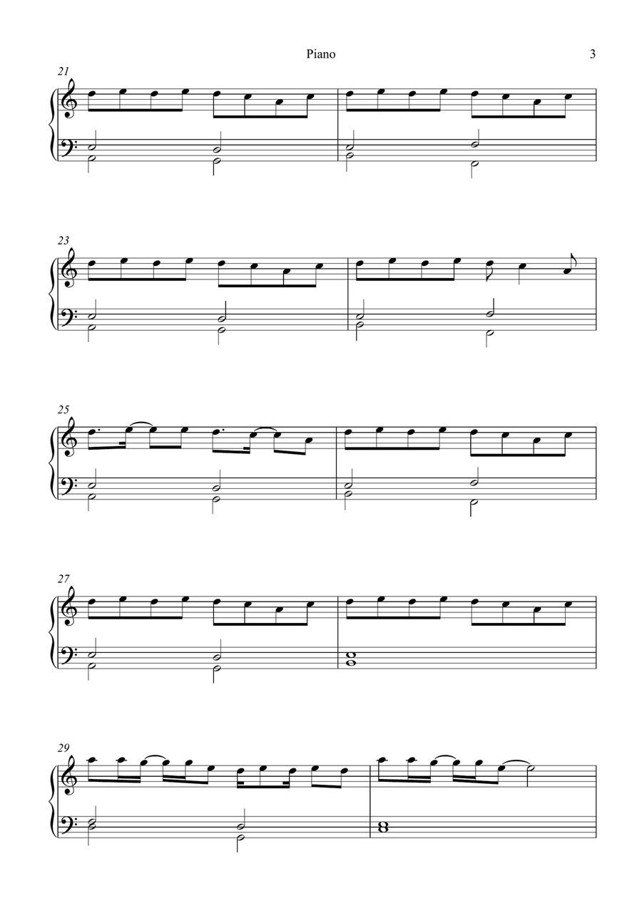 Life Goes On Piano Solo - Digital Sheet Music page 3