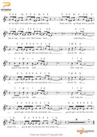 Wonderwall Saxophone scores gallery preview page 3