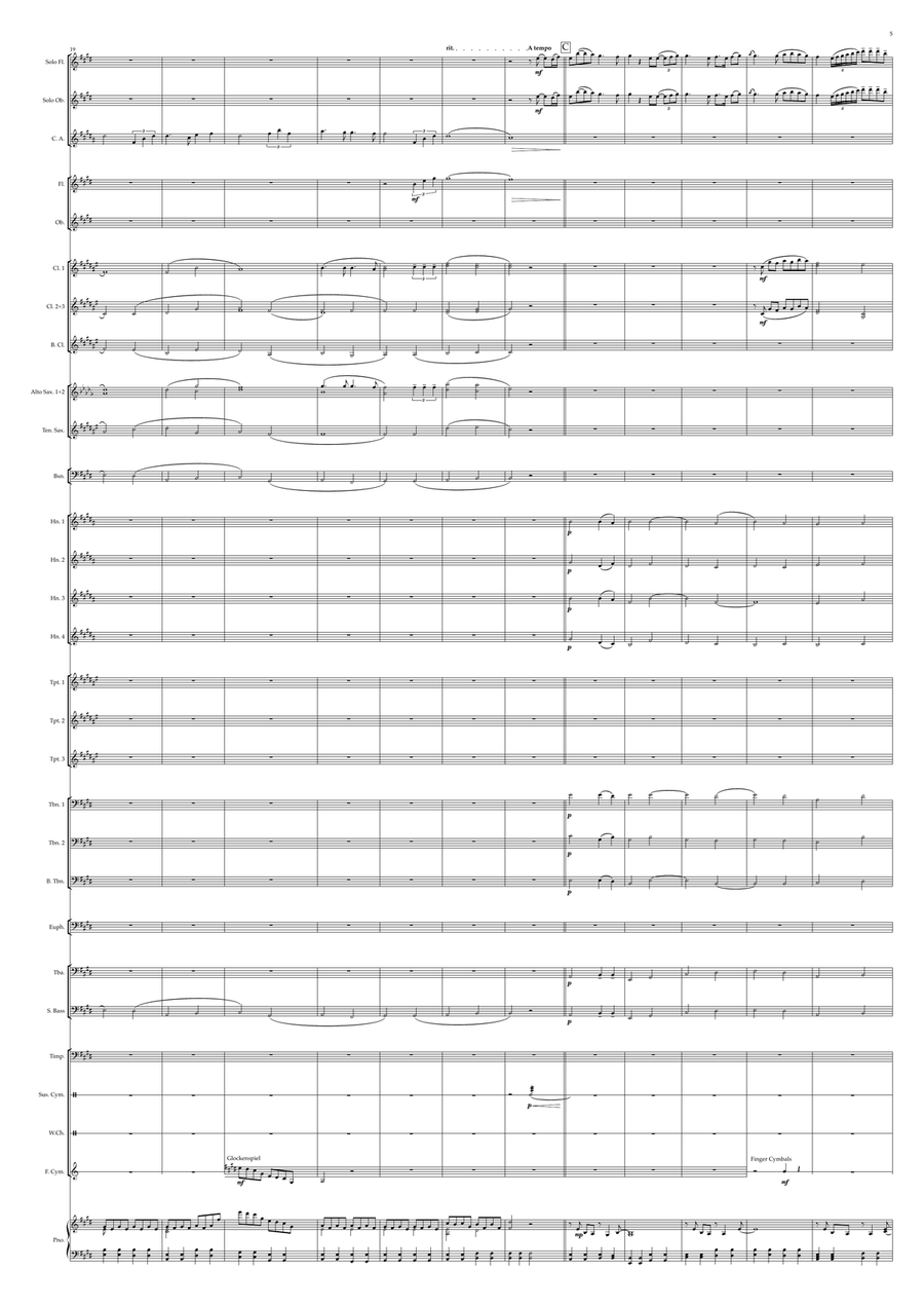 If Only by Andrea Bocelli Concert Band - Digital Sheet Music page 5