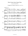Here Comes Jazzy Santa Claus - 8 Hands 2 Pianos