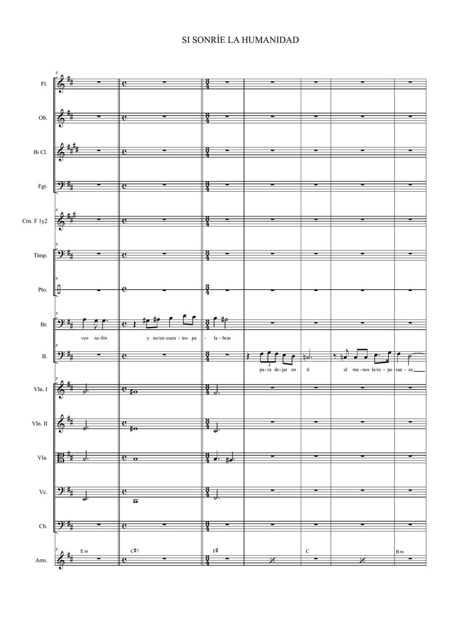 Si sonríe la humanidad Full Orchestra - Digital Sheet Music page 5