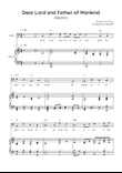 Dear Lord and Father of Mankind (Repton) - Cello in C Easy with Chords and Lyrics