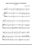 Dear Lord and Father of Mankind (Repton) - Cello in D Easy with Chords and Lyrics