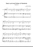 Dear Lord and Father of Mankind (Repton) - Cello in G Easy with Chords and Lyrics