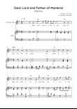 Dear Lord and Father of Mankind (Repton) - Trumpet with Piano in Ab Easy with Chords and Lyrics