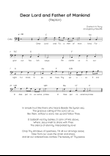 Dear Lord and Father of Mankind (Repton) - Cello in C Easy with Chords and Lyrics