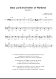Dear Lord and Father of Mankind (Repton) - Cello in D Easy with Chords and Lyrics