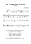 Dear Lord and Father of Mankind (Repton) - Trumpet in Bb Easy with Chords and Lyrics