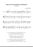 Dear Lord and Father of Mankind (Repton) - Trumpet in Eb Easy with Chords and Lyrics