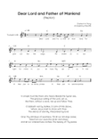 Dear Lord and Father of Mankind (Repton) - Trumpet in F Easy with Chords and Lyrics
