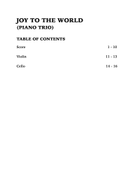 Joy to the World (Piano Trio): Violin, Cello and Piano Piano Trio scores gallery preview page 4