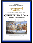 Quintet No. 2 Op. 6 - Movement I