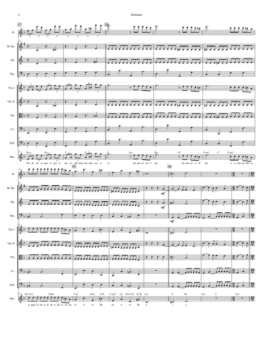 Romanza by Andrea Bocelli Chamber Music - Digital Sheet Music page 5