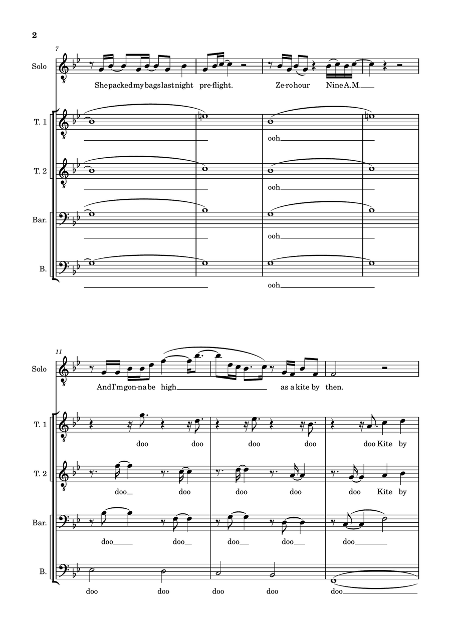 Rocket Man (I Think It's Gonna Be A Long Long Time) by Elton John TTBB - Digital Sheet Music page 2