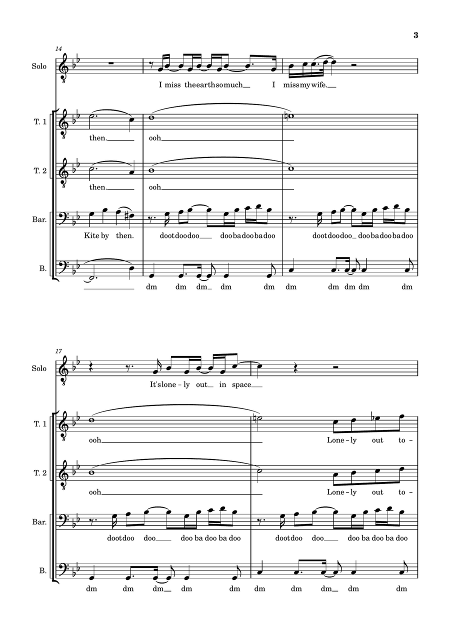 Rocket Man (I Think It's Gonna Be A Long Long Time) by Elton John TTBB - Digital Sheet Music page 3