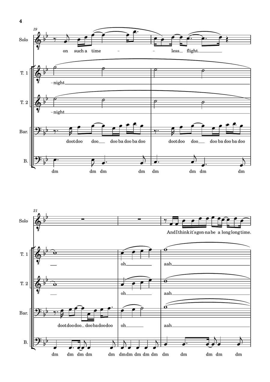 Rocket Man (I Think It's Gonna Be A Long Long Time) by Elton John TTBB - Digital Sheet Music page 4
