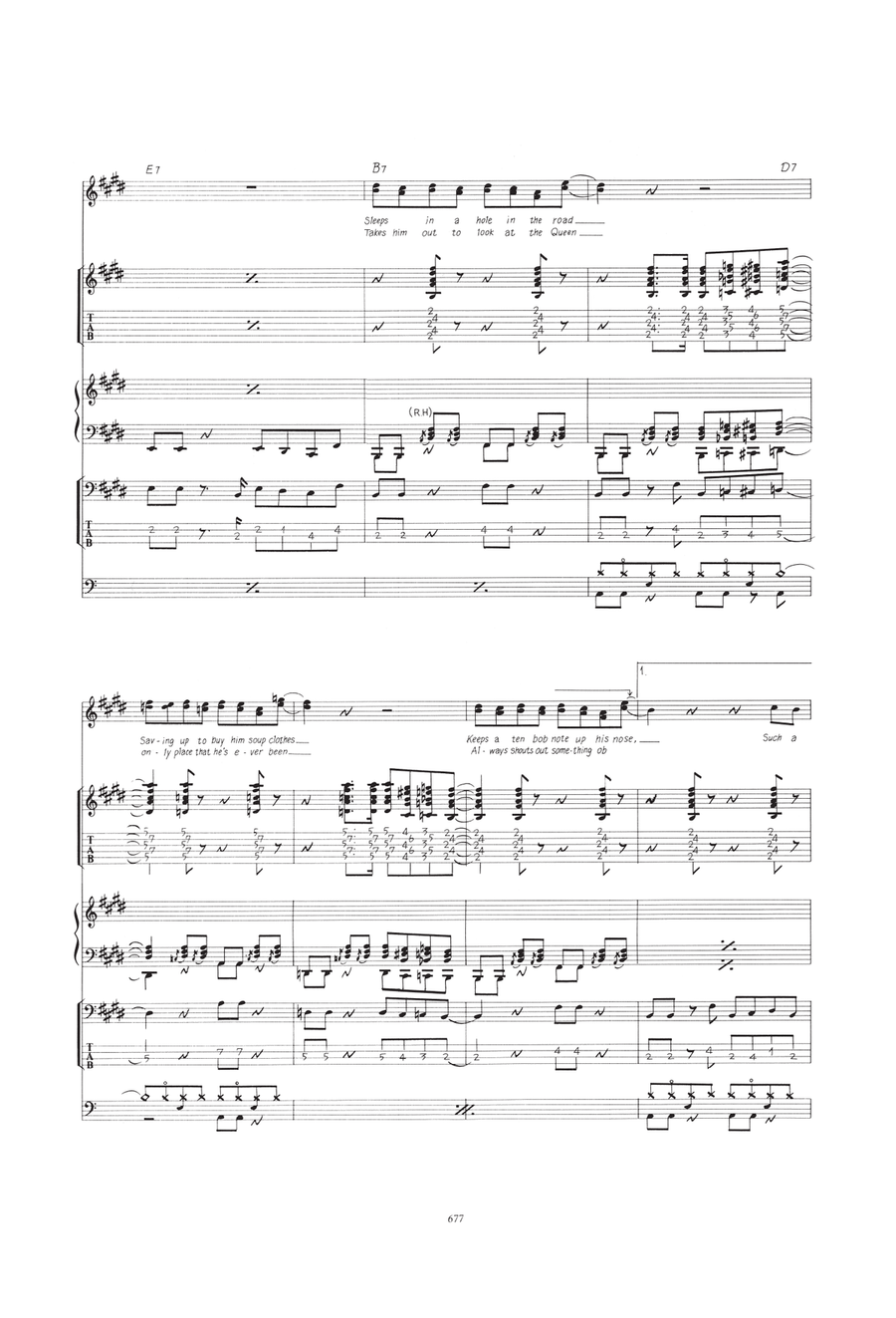 Mean Mr. Mustard by The Beatles Acoustic Guitar - Digital Sheet Music page 2