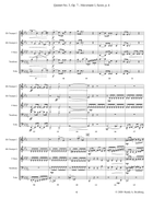 Quintet No. 3 Op. 7 - Movement I Brass Ensemble scores gallery preview page 6