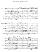 Quintet No. 3 Op. 7 - Movement II Brass Ensemble scores gallery preview page 4