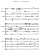 Quintet No. 3 Op. 7 - Movement II Brass Ensemble scores gallery preview page 6