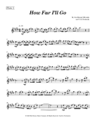 How Far I'll Go Flute Duet scores gallery preview page 4