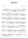 Danny Boy – Lead Sheet in F major (with chords)