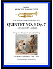 Quintet No. 3 Op. 7 - Movement III
