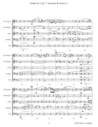 Quintet No. 3 Op. 7 - Movement III Brass Ensemble scores gallery preview page 4