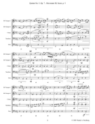 Quintet No. 3 Op. 7 - Movement III Brass Ensemble scores gallery preview page 5